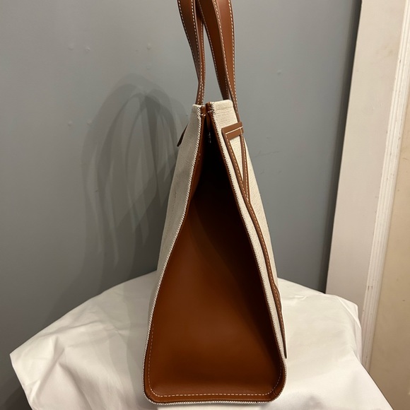 BALMAIN B-Army 42 Canvas Tote Bag With Leather Details - Picture 5 of 11